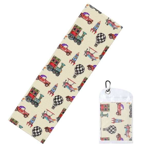 Vsdgher Retro Steampunk Vehicle1 Cooling Towel (40"x12"), Soft Breathable Chilly Towel, Ice Towel, Microfiber Towel for Sport, Workout & More Activities