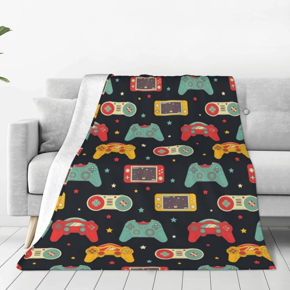 Vsdgher Retro Video Game Ultra-Soft Micro flannel Blanket Throw Blankets for Couch Sofa, Bed (4 sizes)-40"x30"