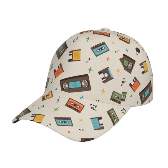 Vsdgher Retro Vintage Tape Classic Low Profile Baseball Cap Golf Dad Hat Adjustable Hats Men Women Unconstructed Cap