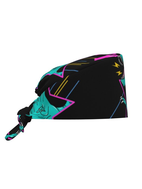 Rex Dinosaur With Sunglasses Men Women Adjustable Cap Working Hat Tie Back Cap, Work Cap