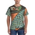 thumbnail image 1 of Vsdgher Rich Fish Print Men's Dry Fit Mesh Athletic Shirts Moisture Wicking Tennis T-Shirt Tops, 1 of 9