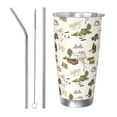 thumbnail image 1 of Vsdgher Road Trip 20 Oz Stainless Steel Vacuum Insulated, Travel Mug Coffee Cup for Home, Office, Outdoor Works Great for Ice Drinks and Hot Beverage -Straw Three-piece Set, 1 of 8