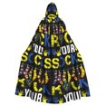 Vsdgher Rock Your Socks CloakUnisex Full Length Hooded Robe Cloak Long