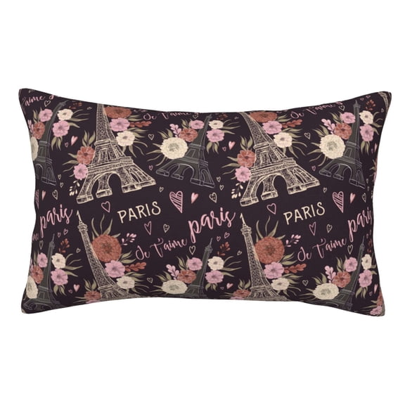 Vsdgher Romantic Paris Print Pillow Cases -Iconic Collection Pillowcases -Extra Soft, Not easy to deform,not pilling Export quality