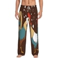 thumbnail image 1 of Vsdgher Rooster And Chicken Print Mens Pajama Pants Sleep & Lounge Pants, PJ Bottoms With elastic waistb and Pockets, 1 of 5