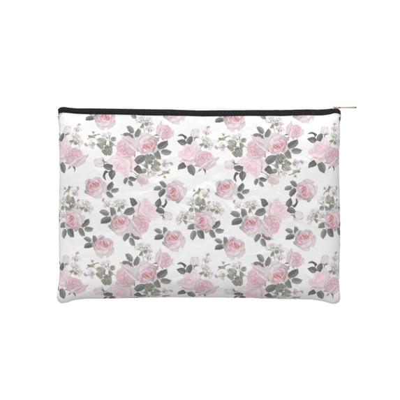 Vsdgher Rose Flowers DuPont paper portable toiletry bag for Women&Men Camping Outdoor Tent Home Office,Hanging Hook, Water-resistant Makeup Cosmetic Bag