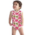 Vsdgher Rose Flowers Print Baby Unisex Baby Cotton Sleeveless Bodysuits