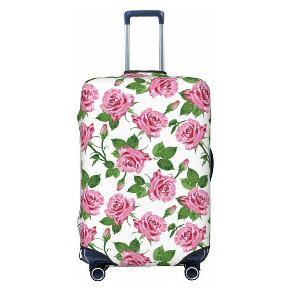 Vsdgher Rose Flowers Print Luggage Cover Washable Suitcase Cover Protector Anti-scratch Suitcase cover Fits 18-32 Inch Luggage