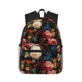 thumbnail image 1 of Vsdgher Rose Flowers Print Unisex Large Capacity Bookbag Schoolbag Casual Daypack for High School/College/Teens/Travel/Work, 1 of 8