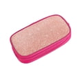 thumbnail image 1 of Vsdgher Rose Gold Glitter Print Large Capacity Pencil Case Pouch with Zipper, Portable Aesthetic Big Capacity Pencil Cases Pen Office Travel Stationery Bag, 1 of 8
