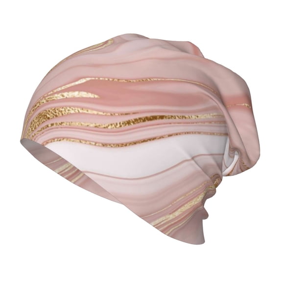 Vsdgher Rose Gold Glitter Splatter Toddler Beanie Baby Boys Girls Beanies Kids Winter Hats Children Knit Warm Caps