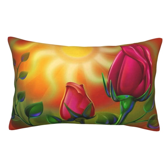 Vsdgher Rose Psychedelic Print Pillow Cases -Iconic Collection Pillowcases -Extra Soft, Not easy to deform,not pilling Export quality
