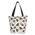 thumbnail image 1 of Vsdgher Rottweiler print Reusable Shopping Grocery Bags for Women Shopping with Pouch Foldable Pouch Lightweight Polyester Fabric, 1 of 6