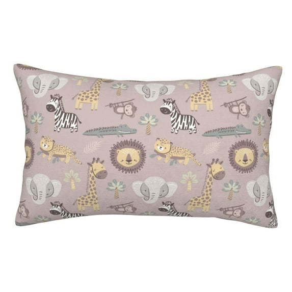 Vsdgher Safari Animals Pillow Cases, Pillow Covers - suit sofa or office-16"x24"