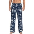 thumbnail image 1 of Vsdgher Sailing Cruises Nautical Print Mens Pajama Pants Sleep & Lounge Pants, PJ Bottoms With elastic waistb and Pockets, 1 of 5