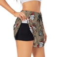 thumbnail image 1 of Vsdgher Santa Claus cute Athletic Shorts for Women, Women's Running Double Layer Shorts, High Waisted Yoga Shorts, Workout Athletic Shorts-Small, 1 of 7