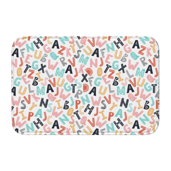 Vsdgher Scandinavian Alphabet1 Hem Mat 40x60 - Multipurpose Doormat for Indoor & Outdoor Use - Welcome Your Guests with our Entrance Mat