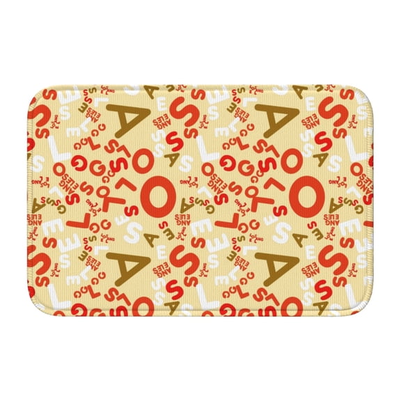 Vsdgher Scandinavian Alphabet2 Hem Mat 40x60 - Multipurpose Doormat for Indoor & Outdoor Use - Welcome Your Guests with our Entrance Mat