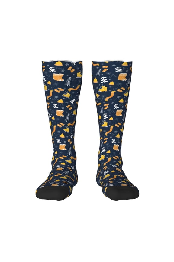 Scarf Ski Shoes sock Knee Socks, High Socks Long Stretchy Sock Women Knee High Stocking, Long Socks for Women