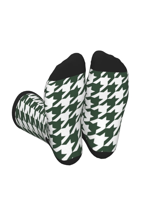 Scottish Checkered Unisex Crew Socks Lightweight Breathable Ventilation Ankle Socks, Mid-calf socks for Daily