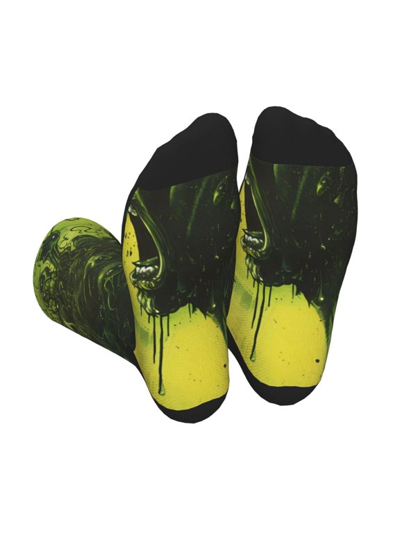 Screaming Horror Art Unisex Crew Socks Lightweight Breathable Ventilation Ankle Socks, Mid-calf socks for Daily
