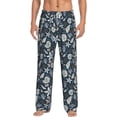 thumbnail image 1 of Vsdgher Sea Shells 1 Print Mens Pajama Pants Sleep & Lounge Pants, PJ Bottoms With elastic waistb and Pockets, 1 of 5