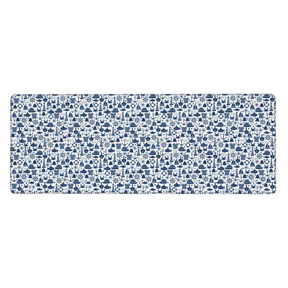 Vsdgher Seaside Primary Color for Mouse Pad with Stitched Edges,Desk mat for Laptop,Computer & PC, Wristing Pad for Gamer,Office & Home,12 x 31.5 in