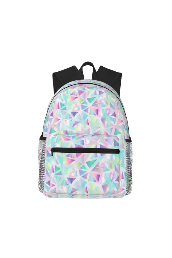 Sequins Unisex Large Capacity Bookbag, Schoolbag, Casual Daypack for High School, College, Teens, Travel, Work