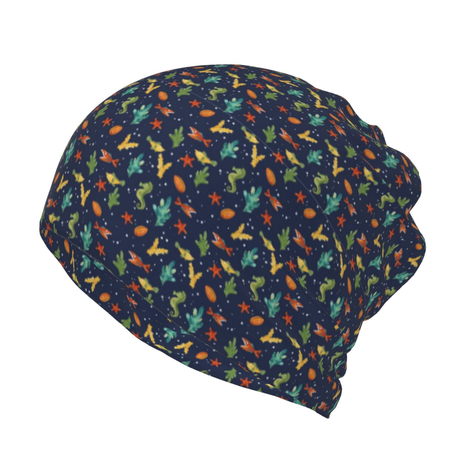 Vsdgher Shells and Seaweed Slouchy Beanie Hat for Men/Women, Skull Cap ...