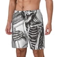 thumbnail image 1 of Vsdgher Skeleton Book Lover for Mens Swim Trunks with Compression Liner Swim Shorts Swim Suits Board Shorts-Large, 1 of 6