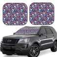thumbnail image 1 of Vsdgher Skull Daisy Print Car Windshield Sun Shade, Reflective Sunshade Window Sunshade Sun Visor Protector Fit for Cars,Trucks,SUVs-Medium, 1 of 6