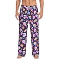 thumbnail image 1 of Vsdgher Skull colorful mushroom rainbow Print Mens Pajama Pants Sleep & Lounge Pants, PJ Bottoms With elastic waistb and Pockets, 1 of 5