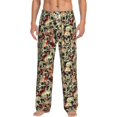 thumbnail image 1 of Vsdgher Skulls1 Print Mens Pajama Pants Sleep & Lounge Pants, PJ Bottoms With elastic waistb and Pockets, 1 of 5