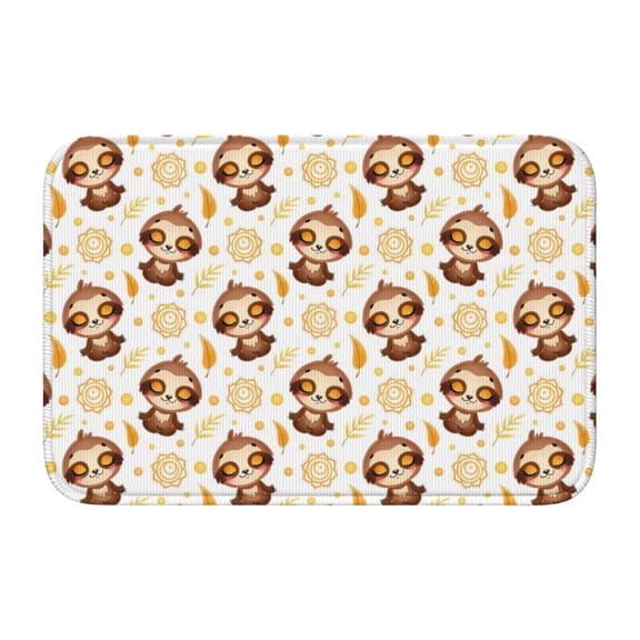 Vsdgher Sloth Yoga Hem Mat 40x60 - Multipurpose Doormat for Indoor & Outdoor Use - Welcome Your Guests with our Entrance Mat