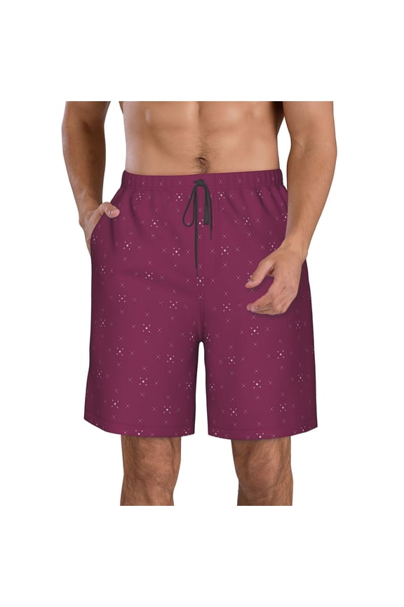 Small Stars Men's Beach Shorts, Surfing shorts, Swim trunks, Quick Dry Swim Trunks for Surfing Beach Fun -XX-Large
