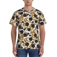 thumbnail image 1 of Vsdgher Snake And Rose Print Men's Dry Fit Mesh Athletic Shirts Moisture Wicking Tennis T-Shirt Tops, 1 of 9