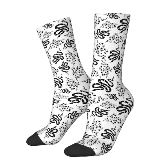 Vsdgher Snake Crew Socks for Men & Women, Breathable Casual Athletic Ankle Socks