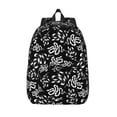 thumbnail image 1 of Vsdgher Snake Print Canvas Backpack Travel Rucksack Unisex Knapsack 15.7/17.7Inch Laptop Backpack for Work,College -Medium, 1 of 5