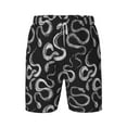 Vsdgher Snake Print Mens Swim Trunks Bathing Suit Compression Liner