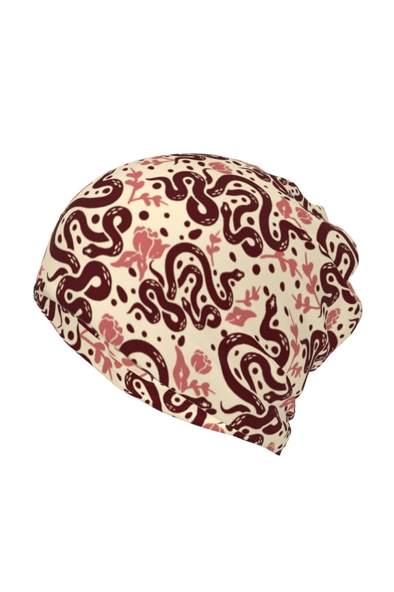 Snake Slouchy Beanie Hat for Men/Women, Skull Cap Chemo Cap Night Sleeping Cap