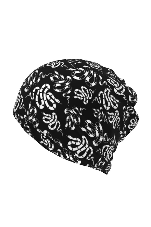 Snake Slouchy Beanie Hat for Men/Women, Skull Cap Chemo Cap Night Sleeping Cap