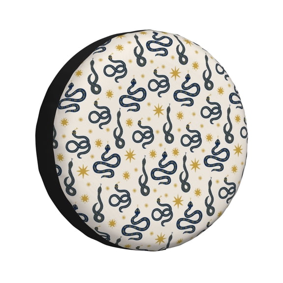 Vsdgher Snake for Spare Tire Cover, Tire Wheel Protector Wheel Cover Fit for Truck,Trailer,RV,SUV,Camper and Most Vehicle-14 inch