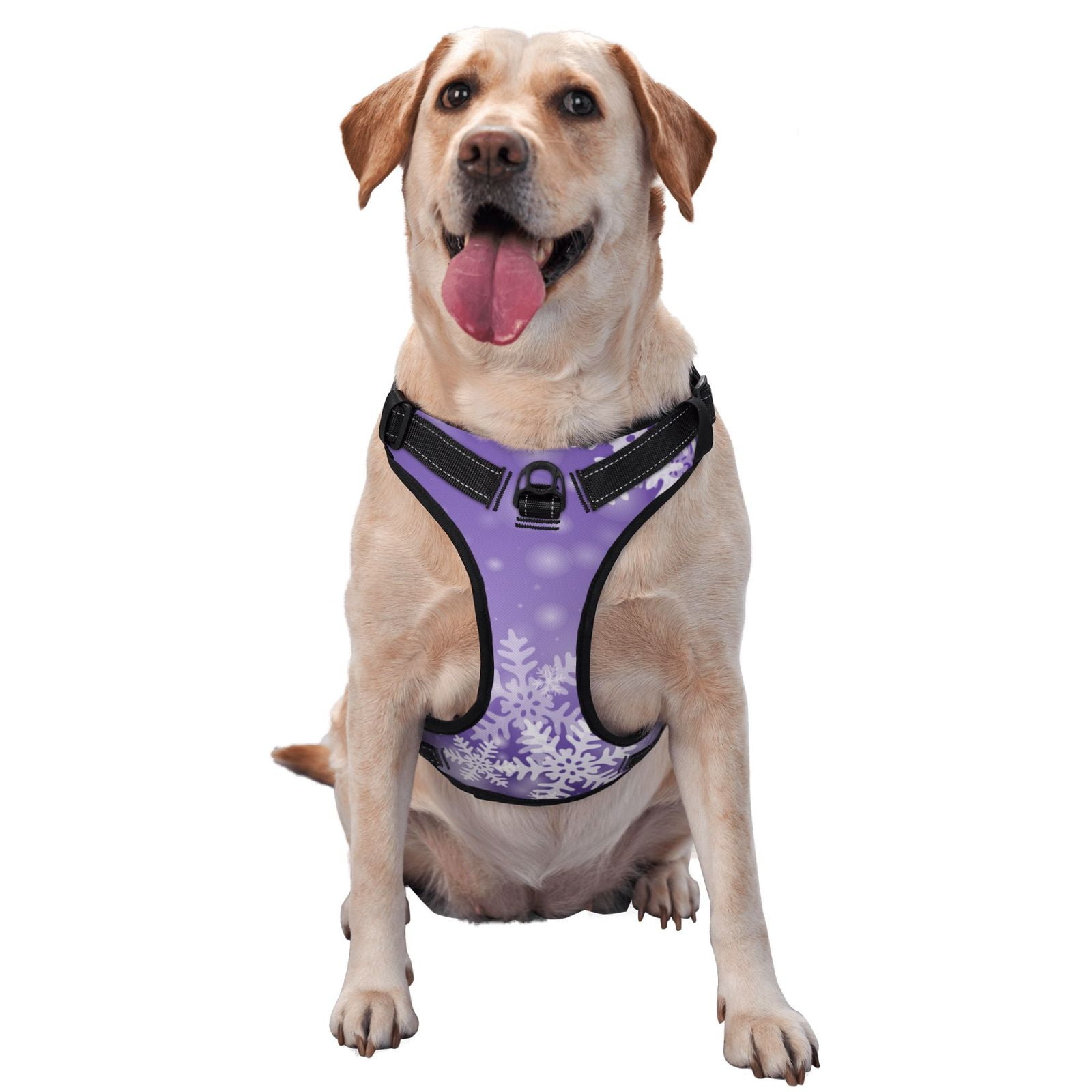 Vsdgher Snowflakes Dog Harness, No-Pull Pet Harness, Dog Vest, Pet Vest for Small to Large Dogs-Large