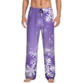 thumbnail image 1 of Vsdgher Snowflakes Mens Pajama Pants Sleep & Lounge Pants, PJ Pants-Large, 1 of 6