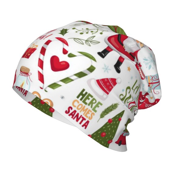 Vsdgher Snowflakes Santa Claus Toddler Beanie Baby Boys Girls Beanies Kids Winter Hats Children Knit Warm Caps