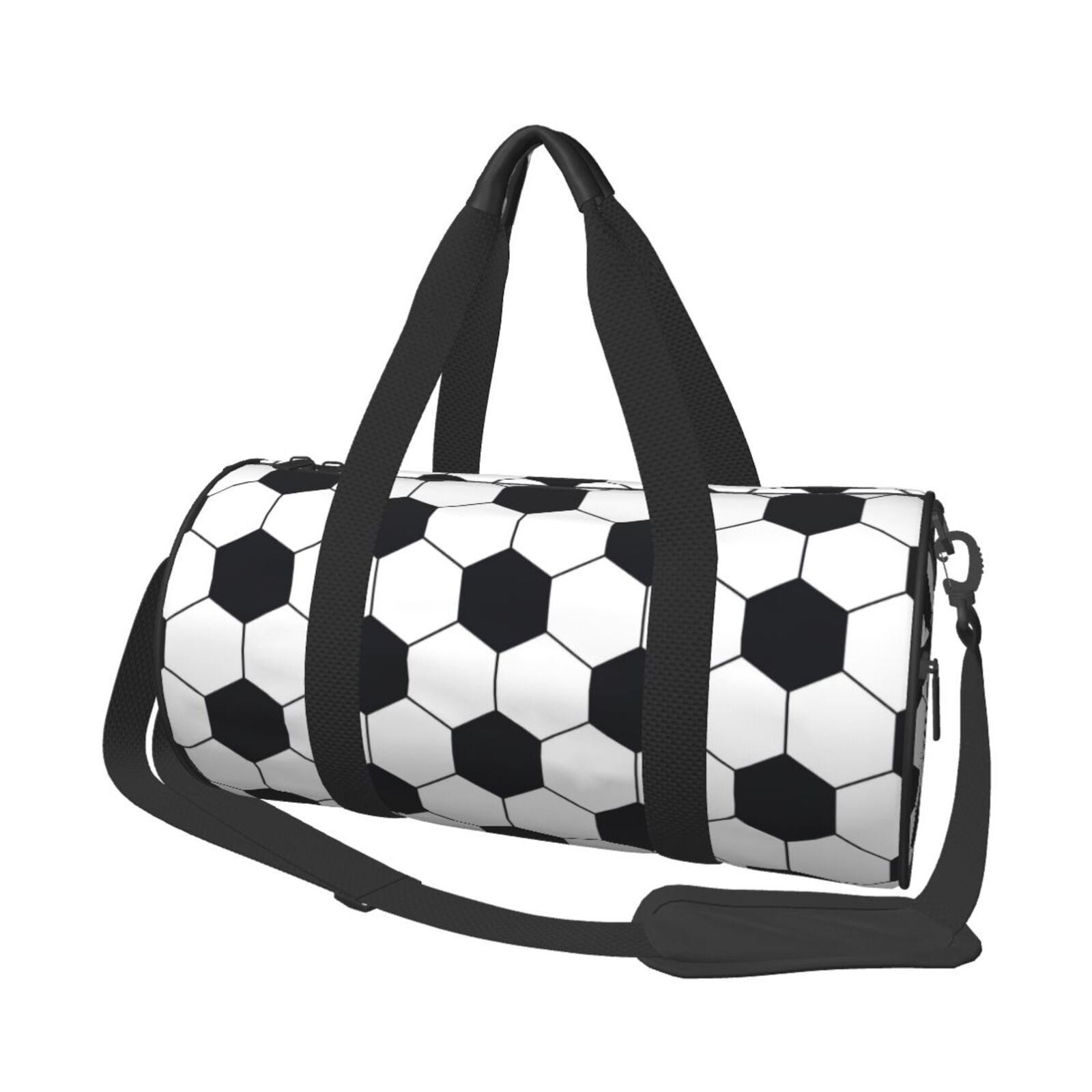 Vsdgher Soccer Ball 45L Foldable Duffel Bag, Sports Gym Bag,Overnight Bag, Portable Weekender Bag for Airplanes