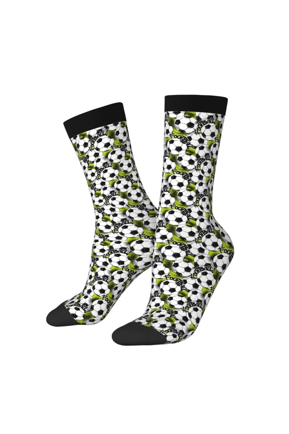 Soccer and Football Crew Socks for Men & Women, Breathable Casual Athletic Ankle Socks