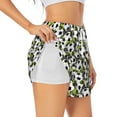 thumbnail image 1 of Vsdgher Soccer and Football Print Women's Running Double Layer Shorts High Waisted with Pockets Elastic Yoga Workout Athletic Gym Sports, 1 of 8