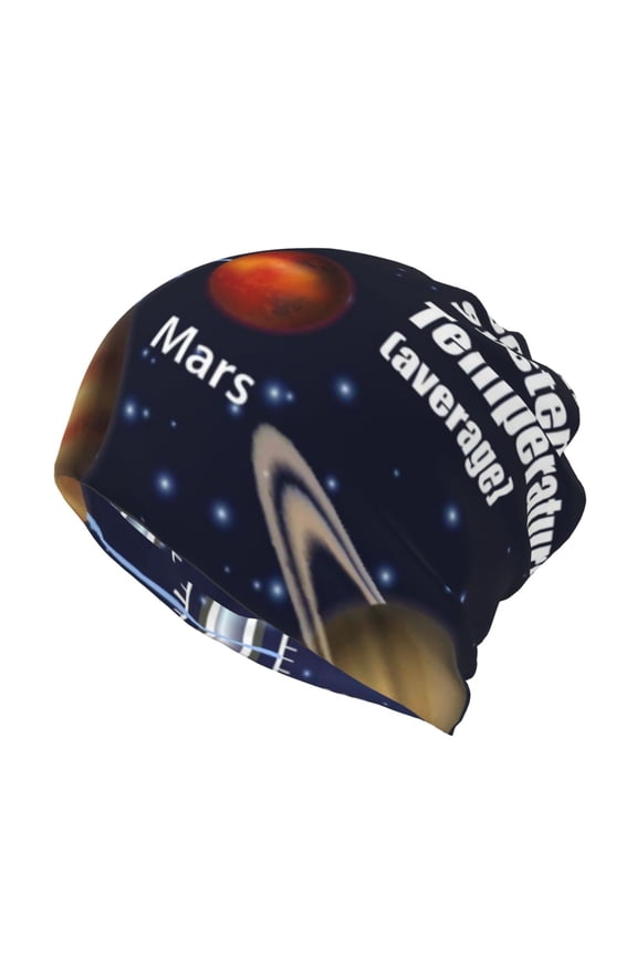 Solar System Slouchy Beanie Hat for Men/Women, Skull Cap Chemo Cap Night Sleeping Cap
