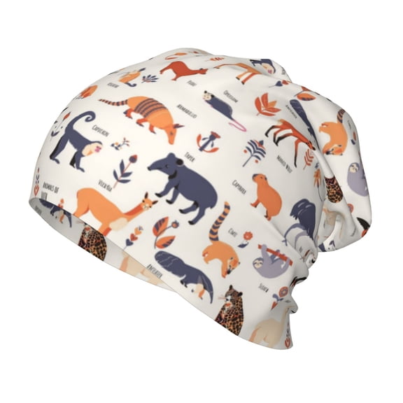 Vsdgher South American Animals Toddler Beanie Baby Boys Girls Beanies Kids Winter Hats Children Knit Warm Caps